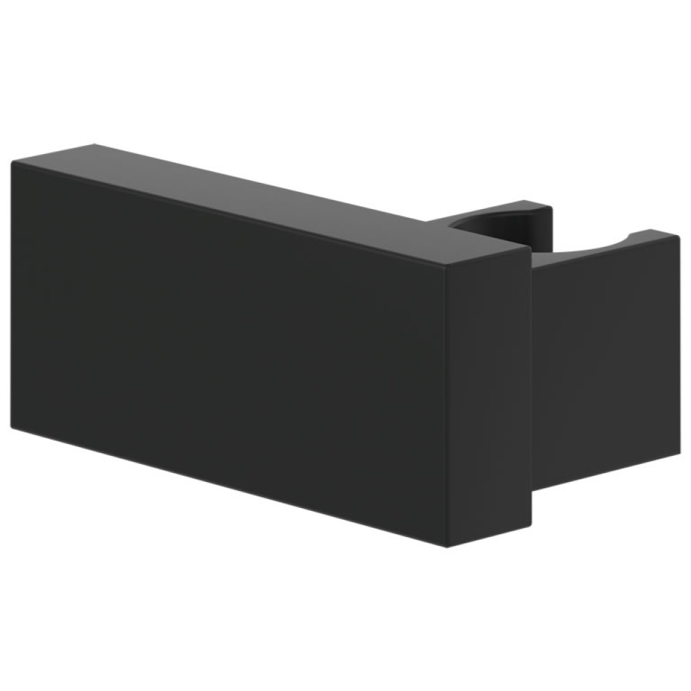 Cutout image of Villeroy & Boch Universal Square Matt Black Shower Handset Holder